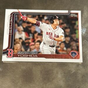 Topps Red and White Baseball Card